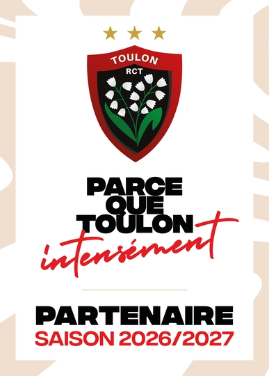 Rugby club de Toulon partenaire saison 2026/2027